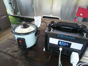 ポタ電+炊飯器